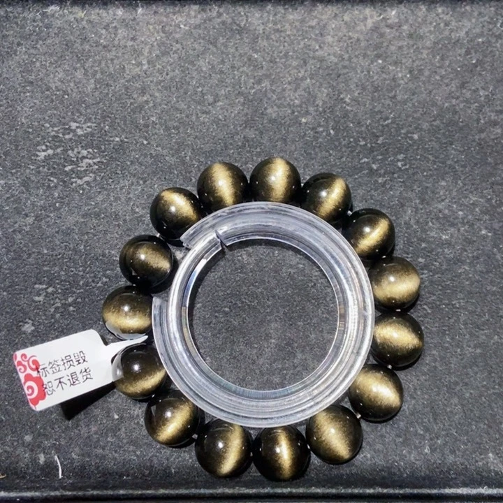 黑曜岩手链未镶嵌达**～