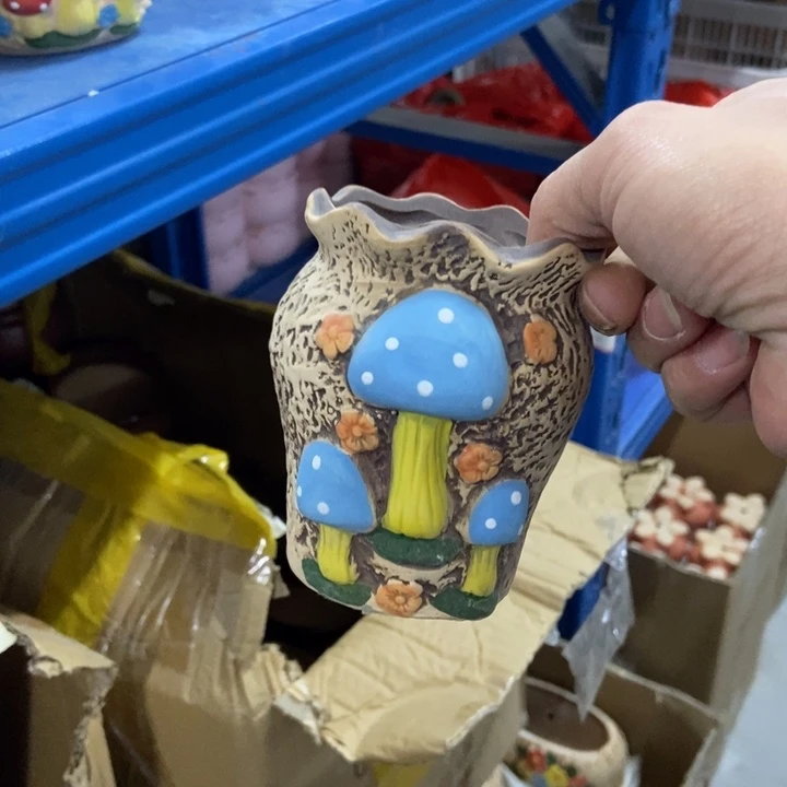 陶瓷花盆单场满9.9发7.5*10