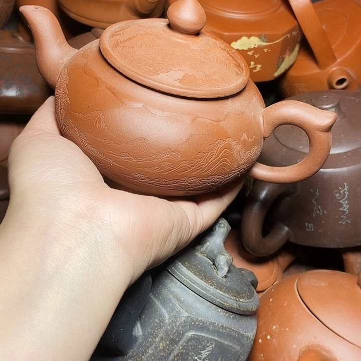 全手工制作宜兴紫砂茶壶