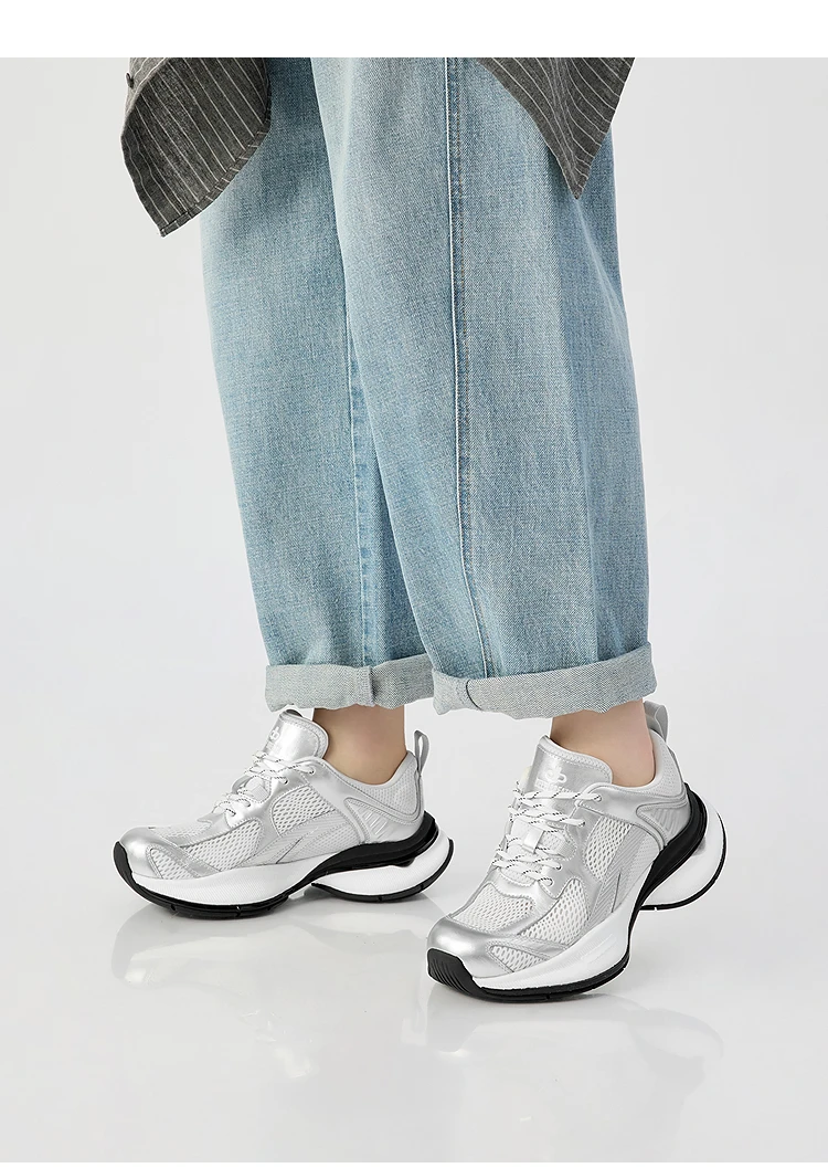 DEEP BREATH深呼吸女鞋单网透气轻盈柔软大底老爹鞋休闲鞋AX12315