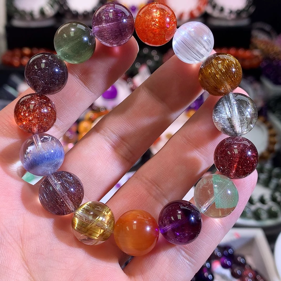 手链未镶嵌水晶毕业级多宝水晶13+