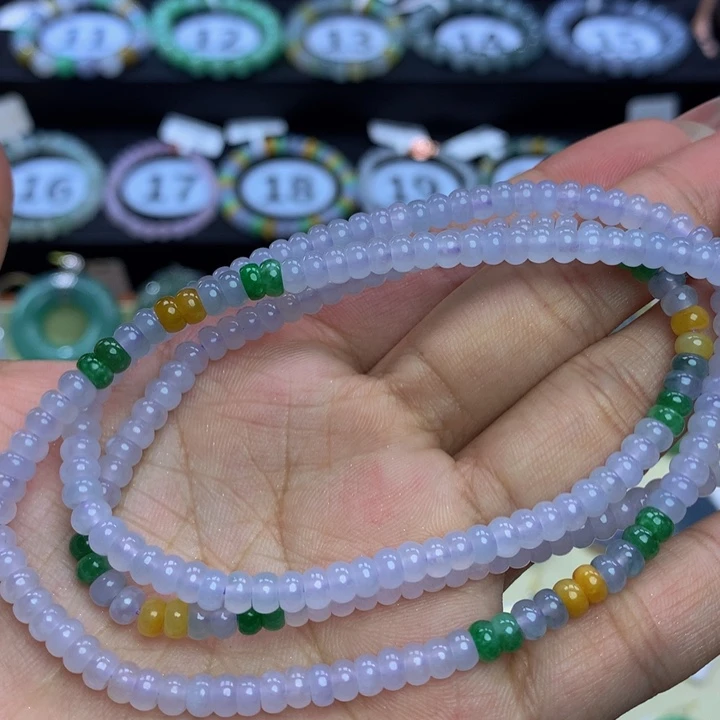 翡翠手链未镶嵌翡翠4+