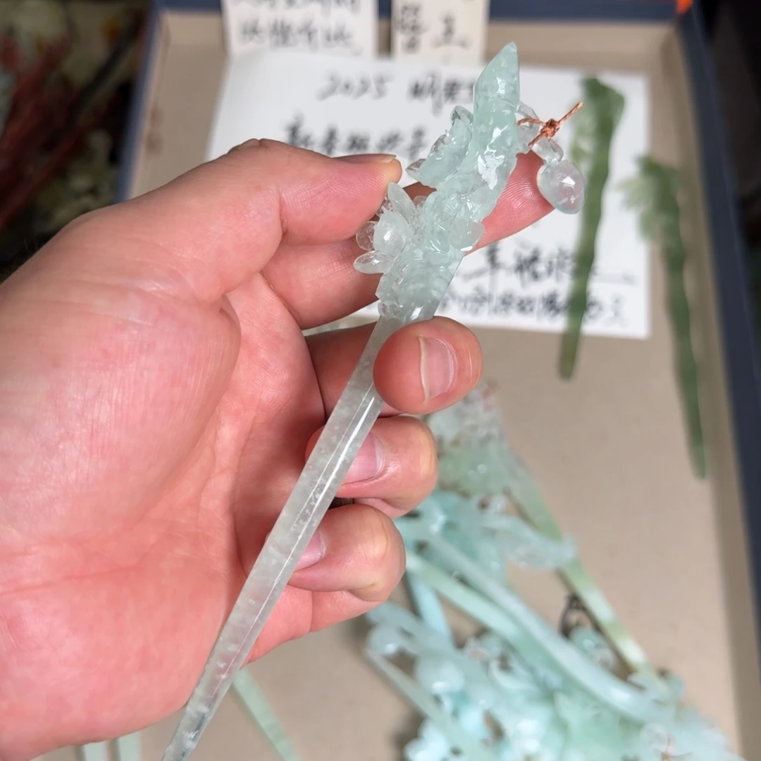 岫玉发饰未镶嵌明君玉簪贼拉好看