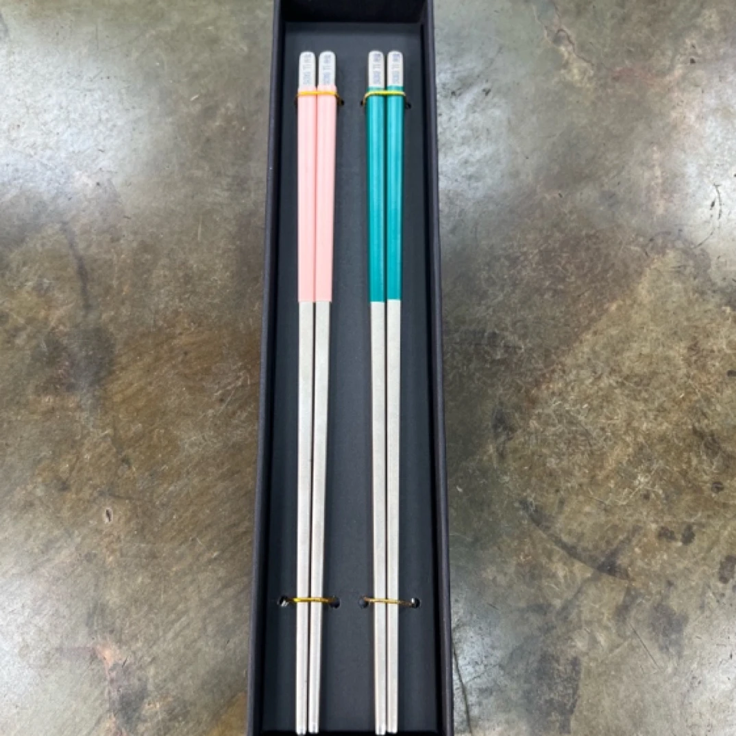 钛合金筷子纯钛筷情侣钛筷筷乐双色钛筷子高品质钛筷子防霉抗菌筷