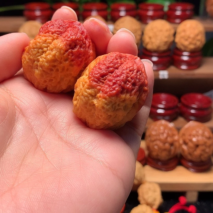 桃核吊坠七彩蚂蚁纹37尺寸