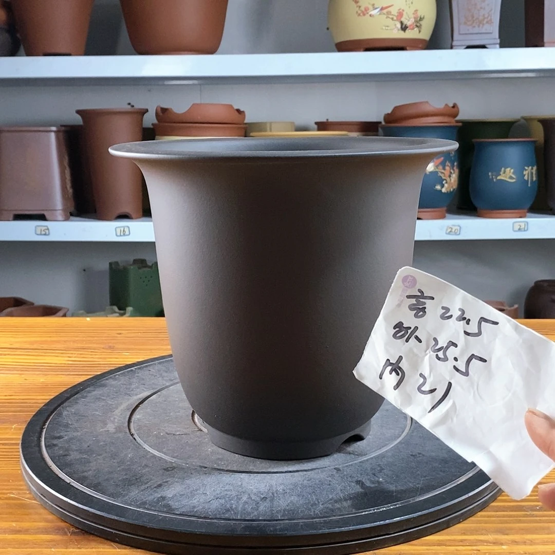 紫砂花盆紫砂兰花盆13