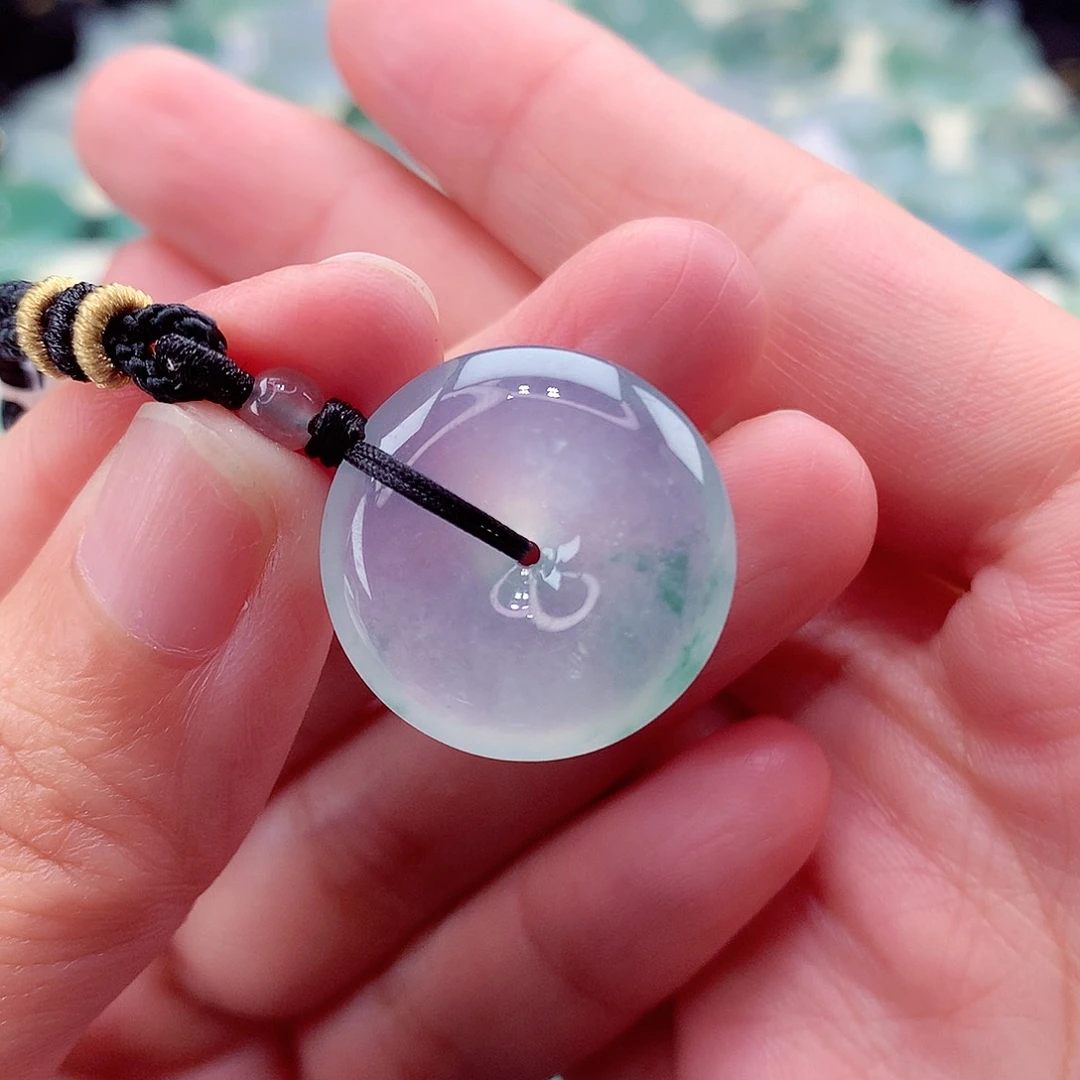 翡翠未镶嵌颈饰编号41-尺寸20.8/6.4