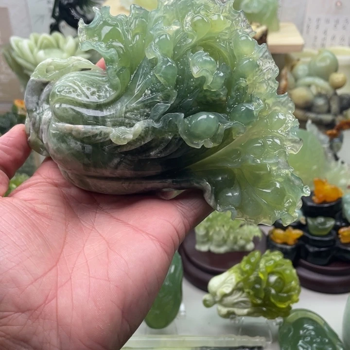 蛇纹石玉未镶嵌四大名玉手把