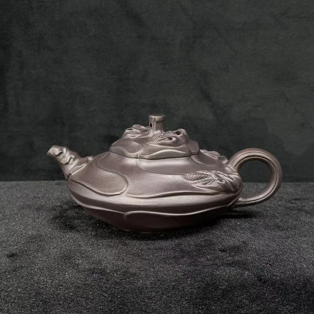 11林元森老师 紫砂壶风卷葵/100811/上海嘉禾拍卖