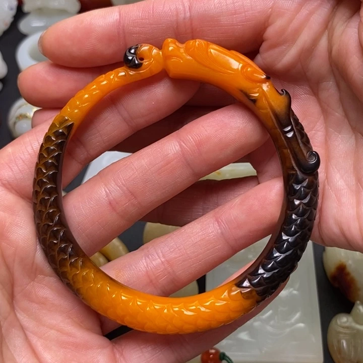 和田玉手镯未镶嵌L**C