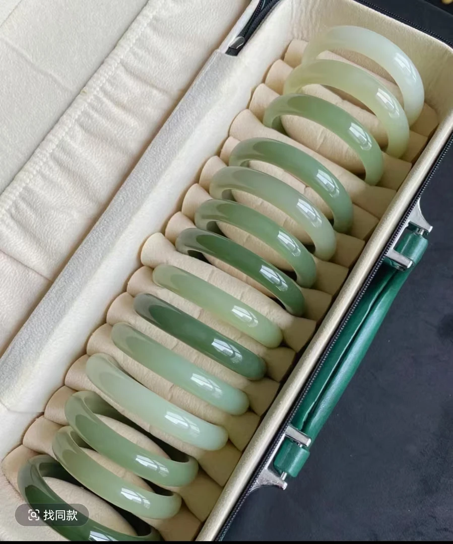 时尚缅风测量高冰透美人手镯