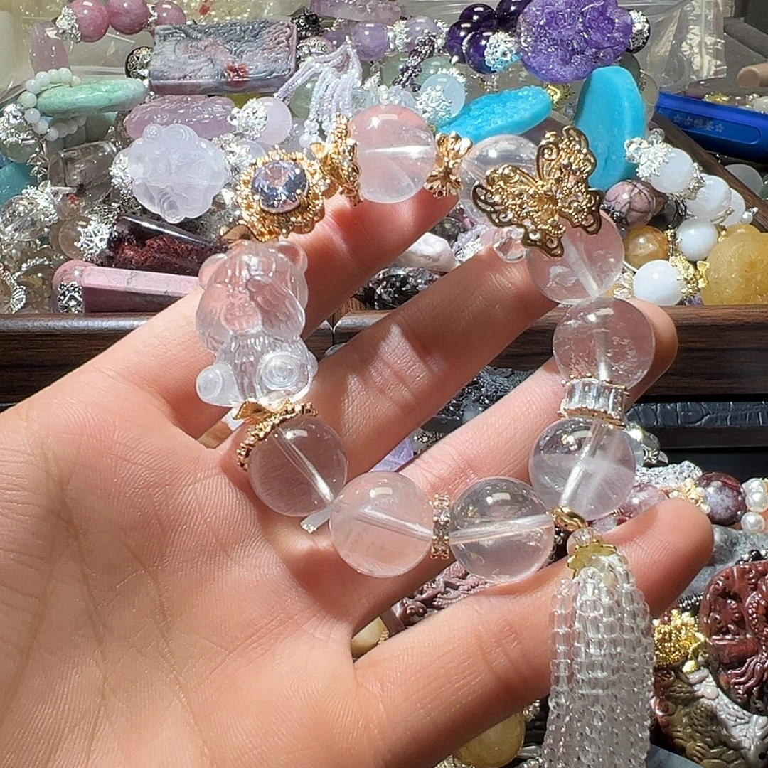 水晶未镶嵌手链水晶手链