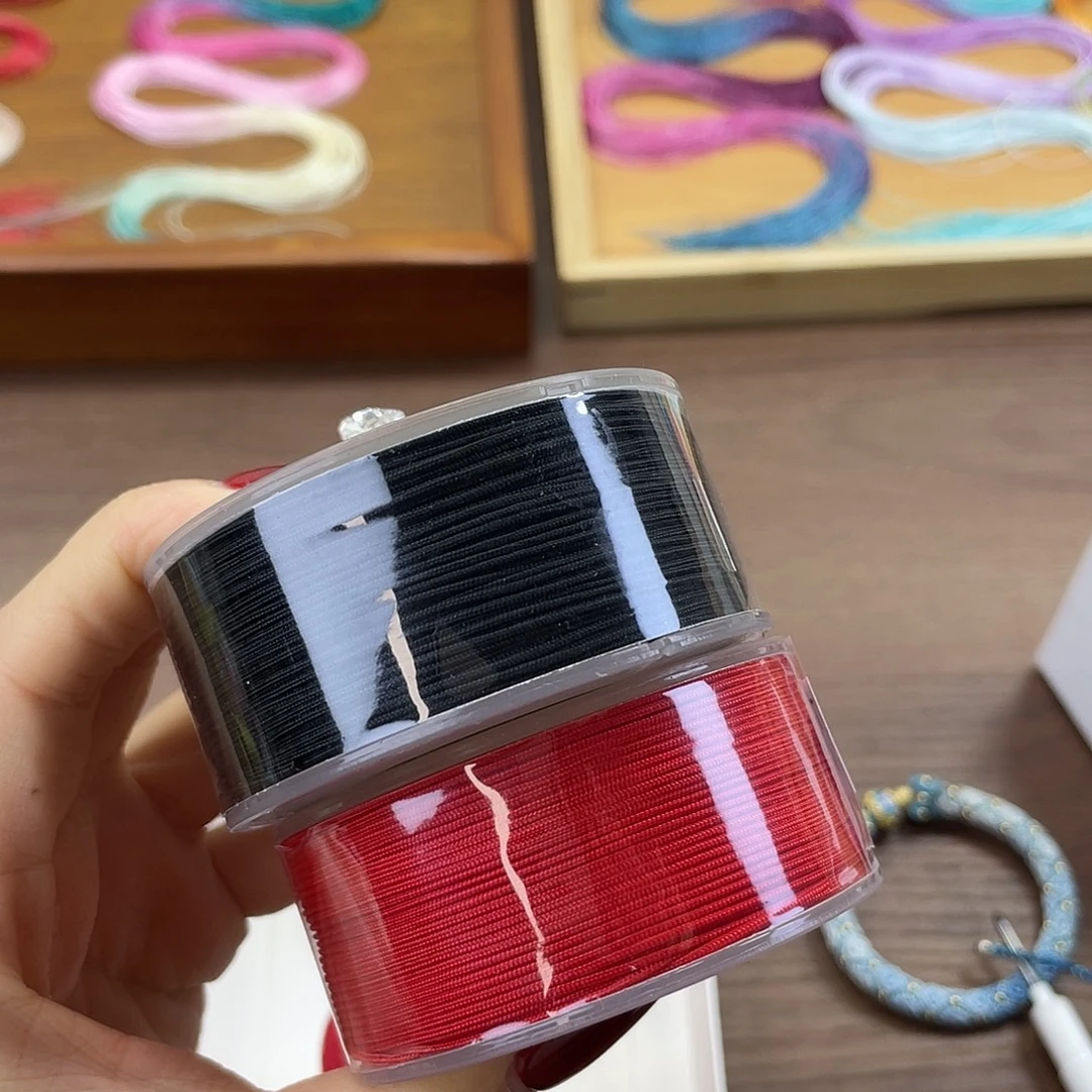 聚酯纤维玉线—纯黑+大红