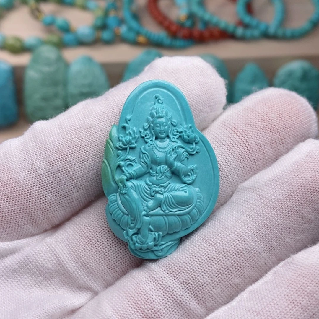 绿松石挂件未镶嵌