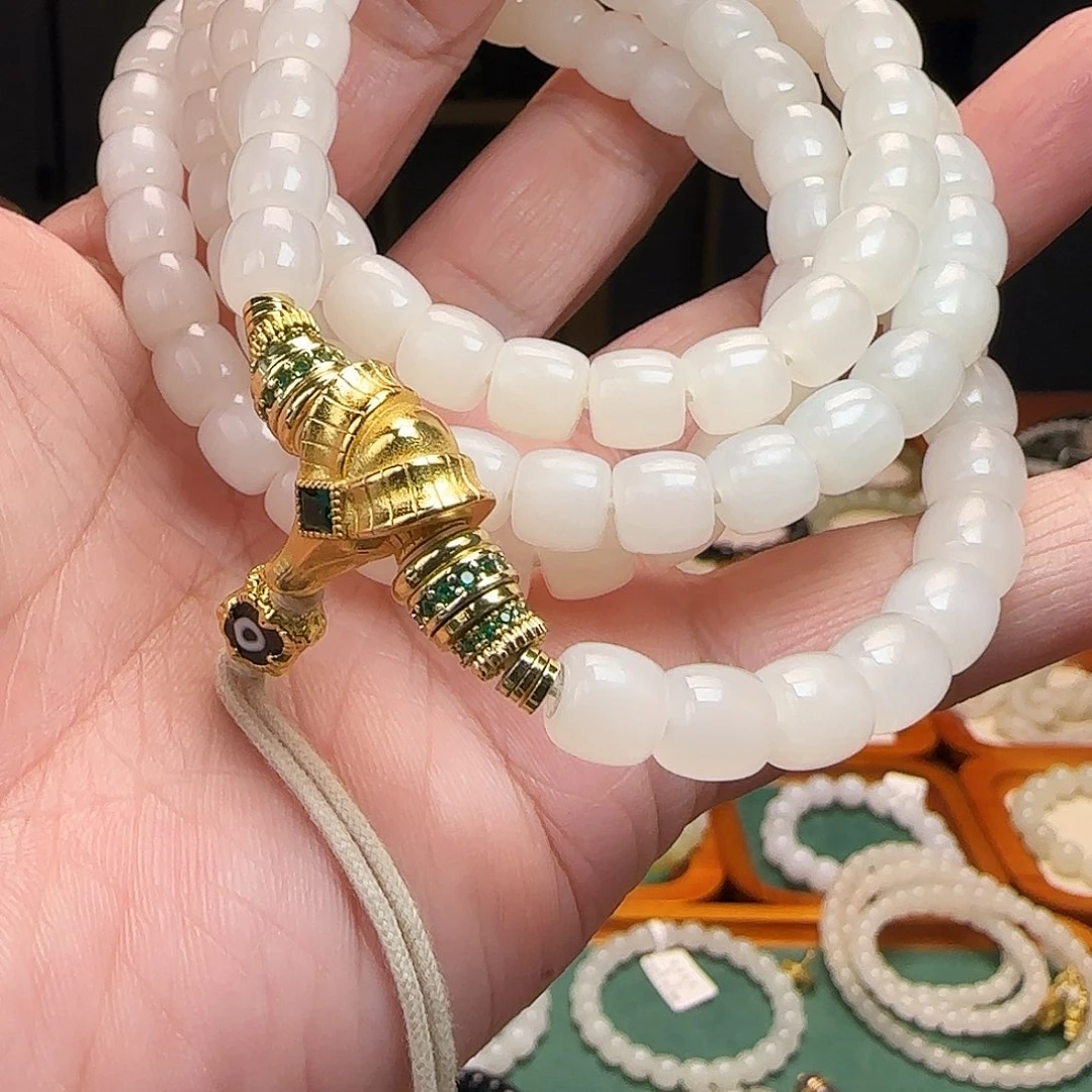 和田玉未镶嵌手链