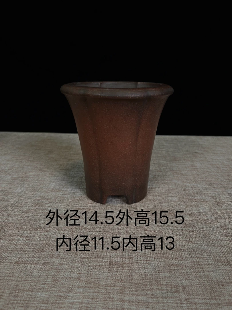 水明盆艺，水明兰花盆，悬崖邻水手工紫砂盆，禅意盆器自然古朴15型