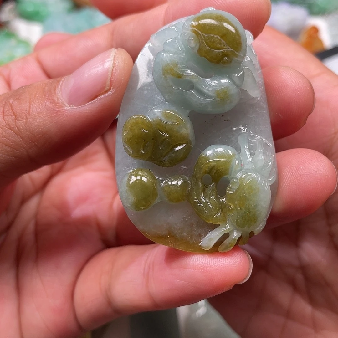 颈饰未镶嵌翡翠翡玉缘翡翠