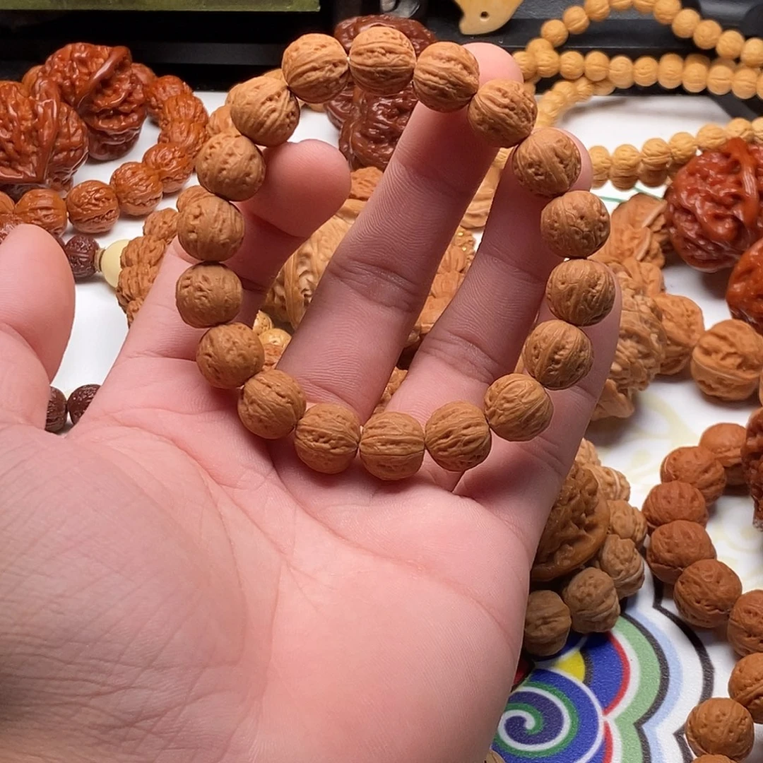 文玩核桃把件13矮桩磨盘