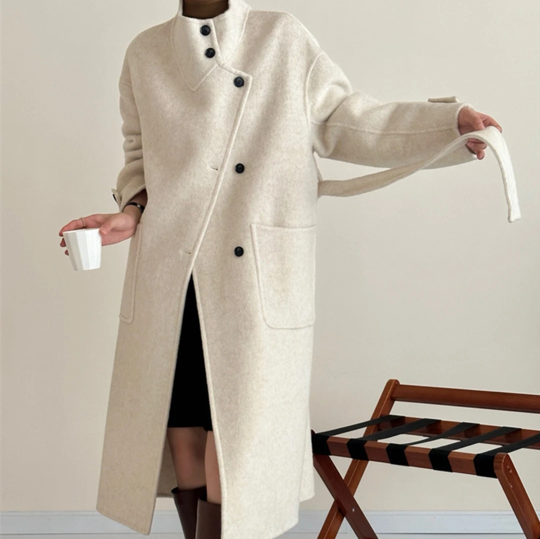 JINTAIYANG【803】宽松秋冬韩版百搭时尚气质显瘦双面呢大衣