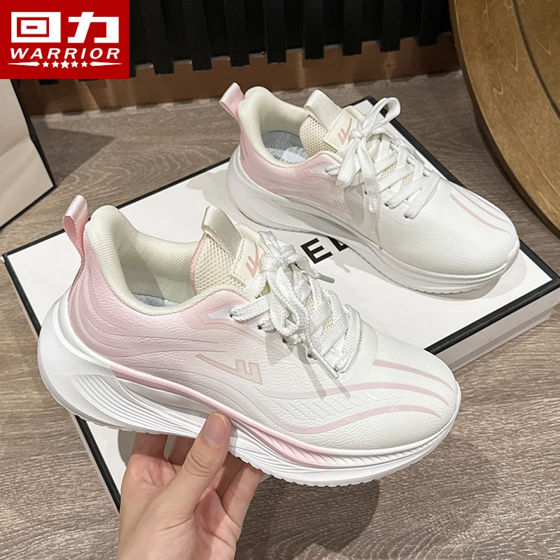 回力女鞋运动鞋2025秋季网面透气轻便增高软底休闲跑步鞋子女款