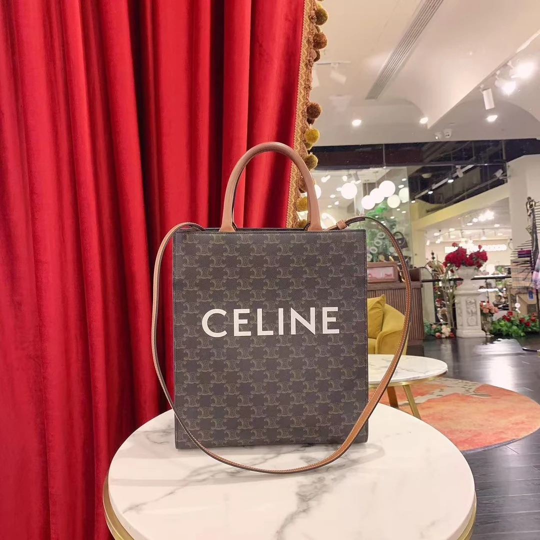 95新 Celine/思琳 GGS丨瑟琳tote 小号老花手提包/28424301
