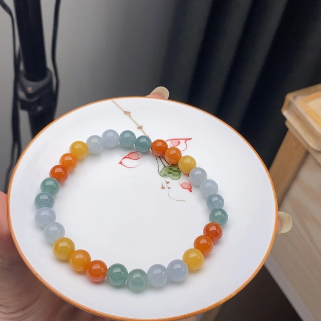 翡翠未镶嵌手链翡翠y1732 卡7