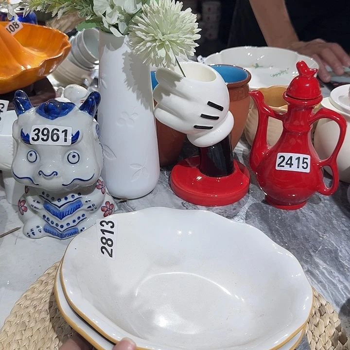瓷片微瑕陶瓷介意慎拍2813