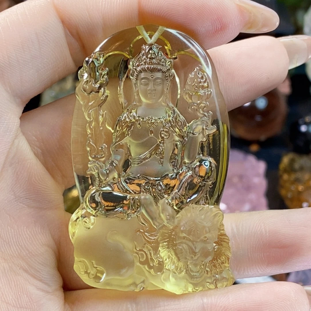 水晶颈饰未镶嵌念**好吊坠