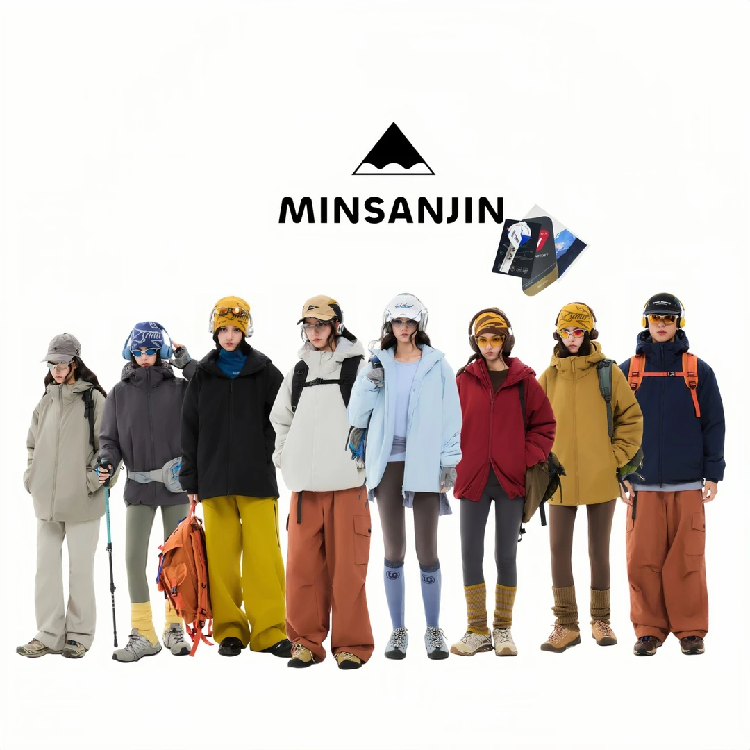 MIN SAN JIN【极致轻量化】秋冬户外轻量多巴胺棉服科技棉夹克外套