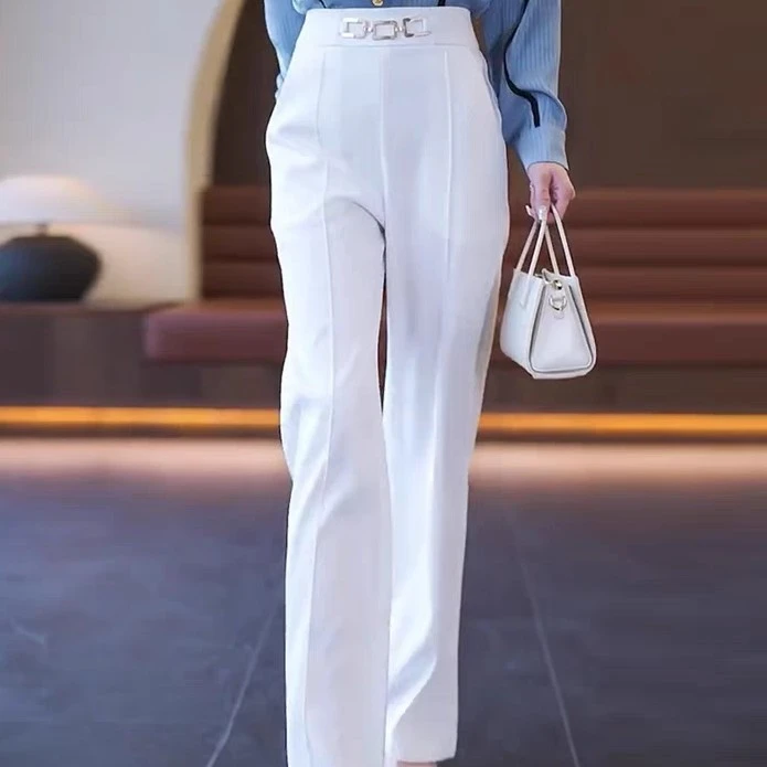阔腿裤女春秋款新款裤子宽松直筒垂感西装裤轻奢高级感休闲裤2301