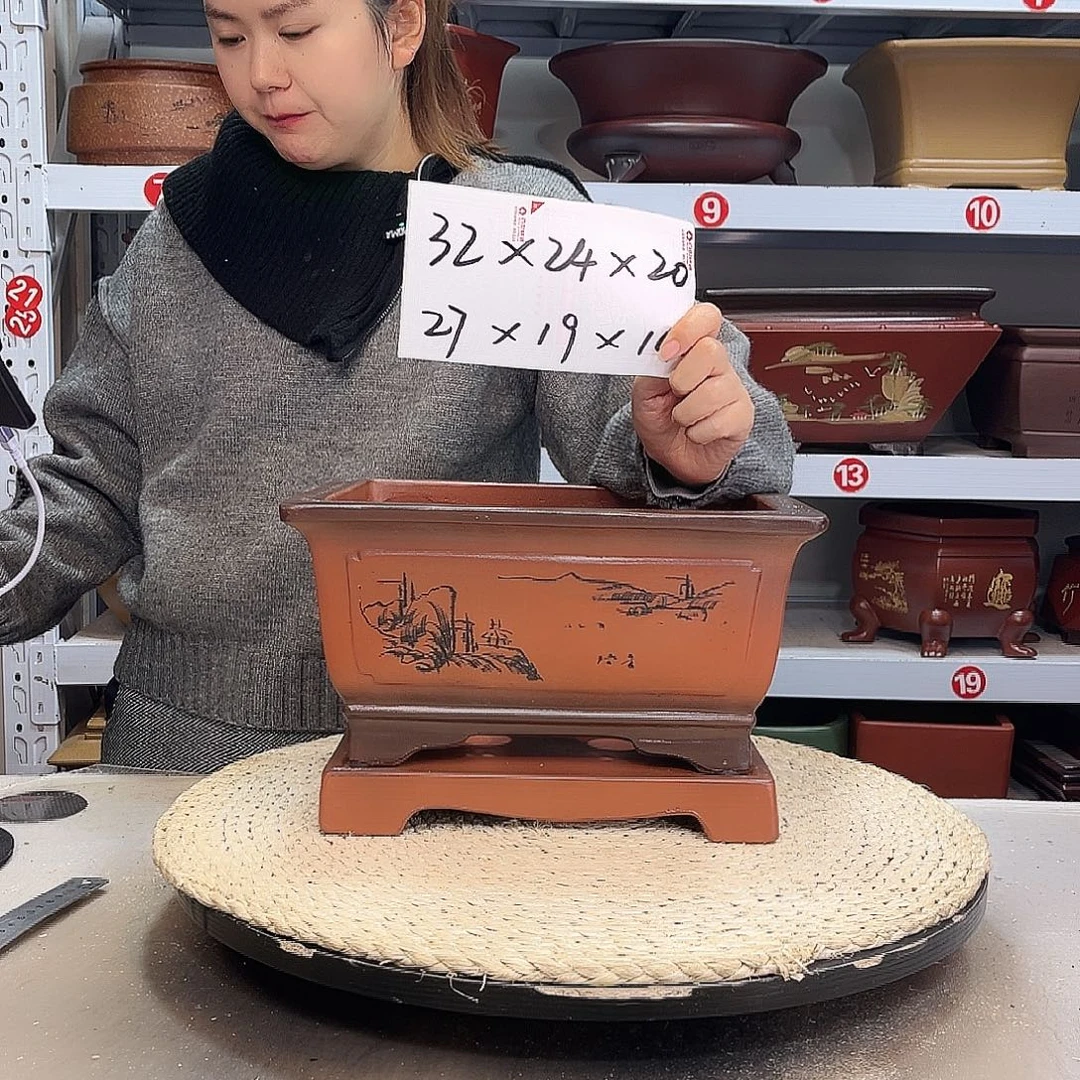 紫砂花盆紫砂花盆