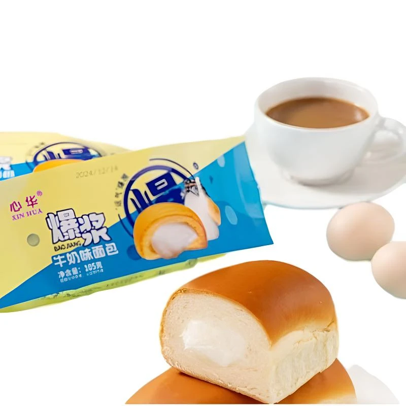 心华爆浆面包巧克力香芋草莓蓝莓味（到手105g*6包到7.20）