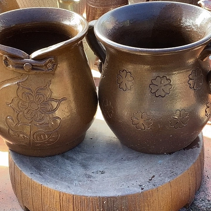 紫砂花盆口15高度15有一个无孔孤