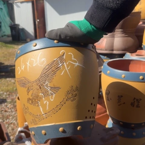 紫砂花盆紫砂花盆盆景盆栽瑕疵