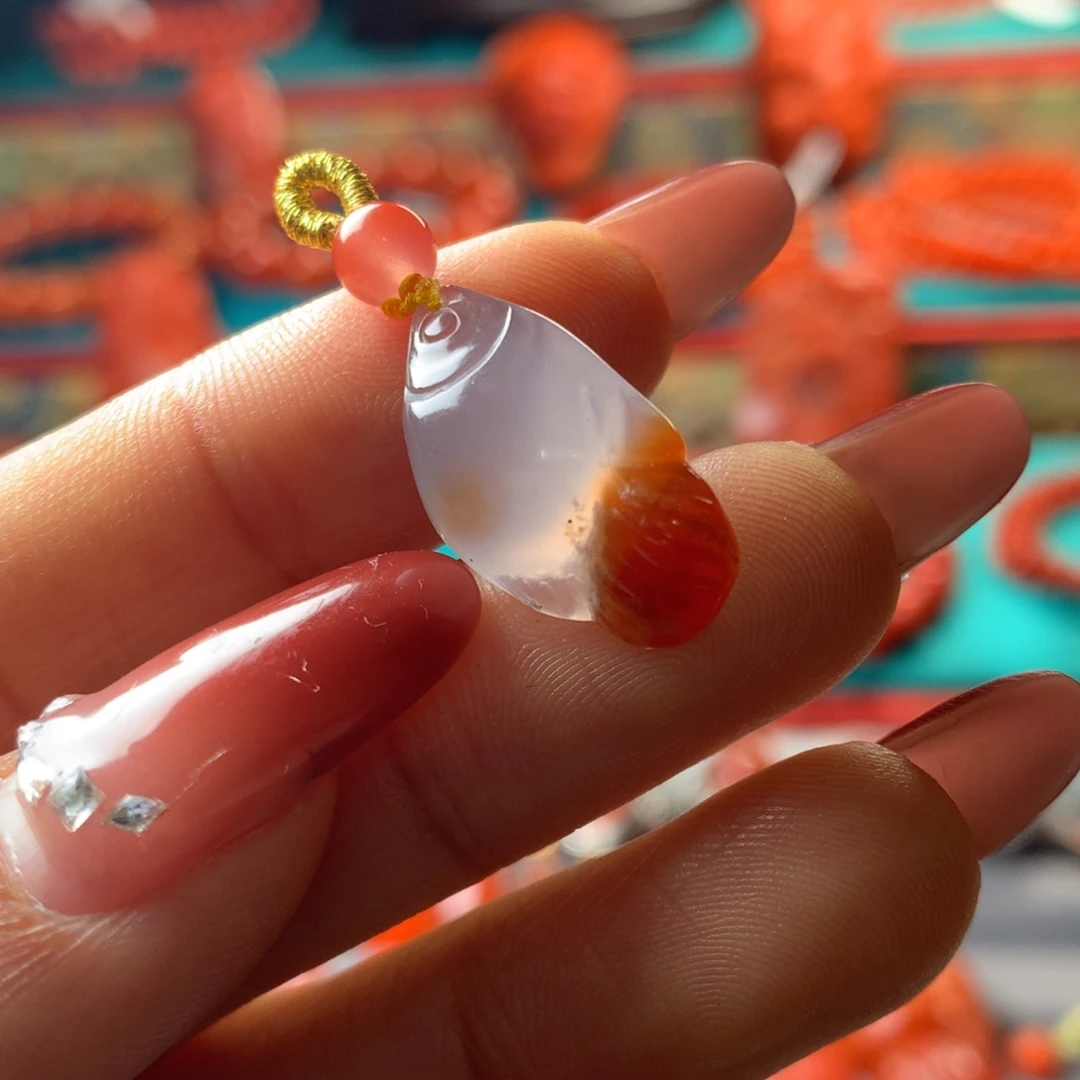 吊坠(不含链)未镶嵌南红玛瑙