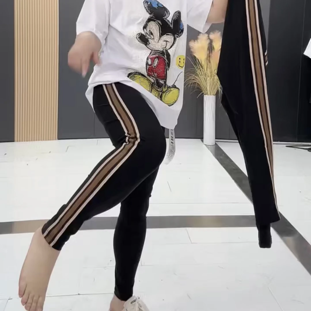 2379*大码时尚新款加肥加大女士高腰高弹力外穿百搭显瘦打底裤