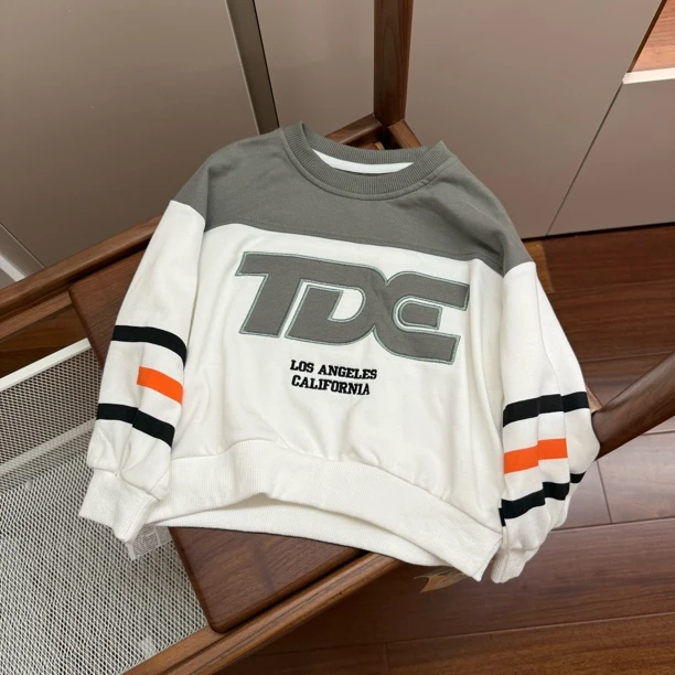 【编号F280】C375-08-TGE字母刺绣撞色卫衣-YJ