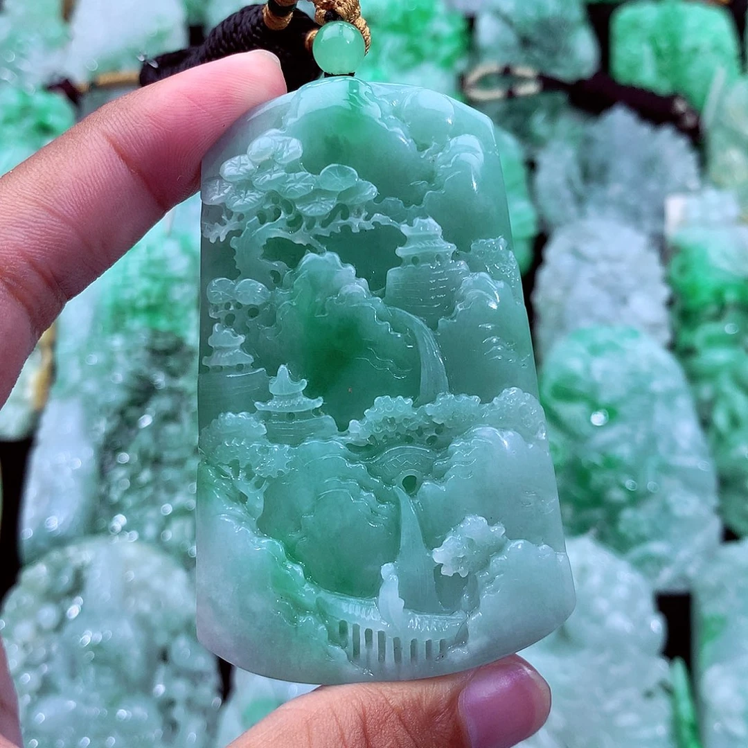 翡翠未镶嵌吊坠(不含链)