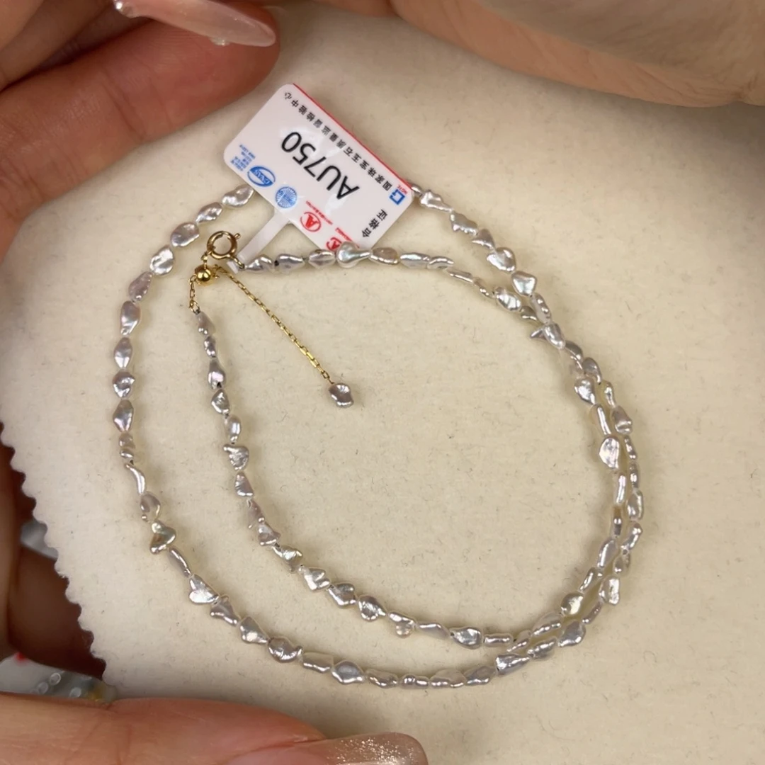 海水珍珠颈饰18K金镶嵌