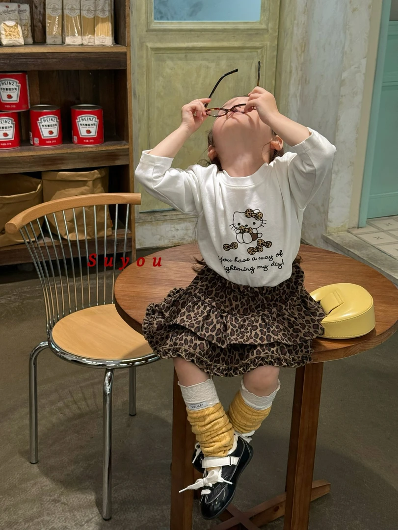 【Suyou】25秋～女童豹纹KT打底衫663213