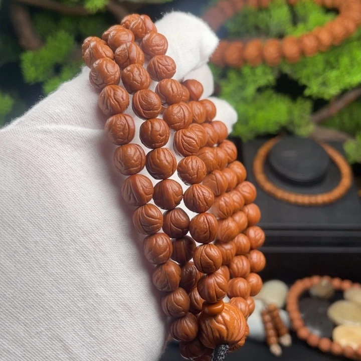 凉***水吊坠桃核玉龙脊脖挂