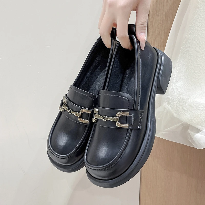 TIANXINLIREN/甜心俪人2025新款乐福鞋复古百搭爆款舒适软底单鞋