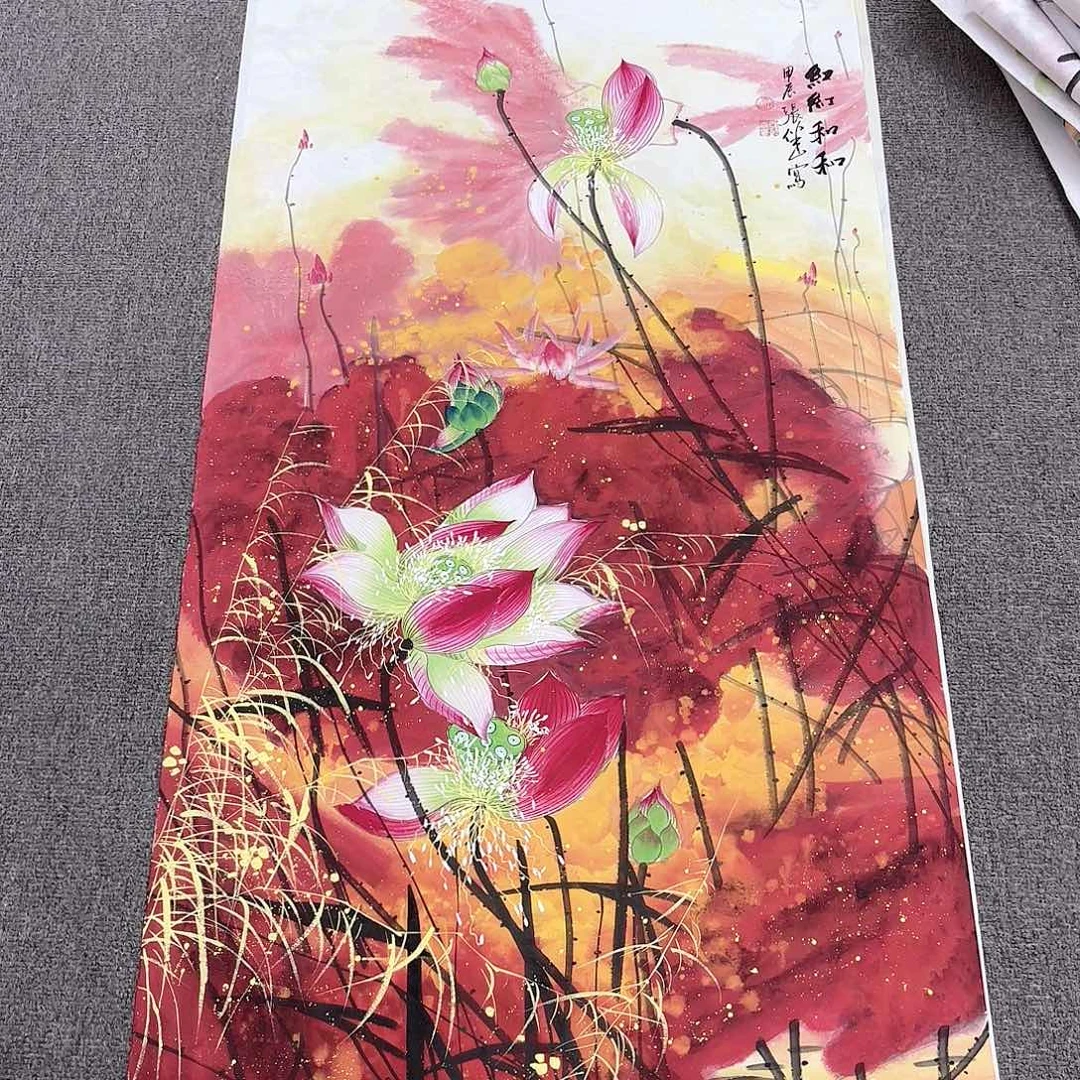 国画国画作品多次
