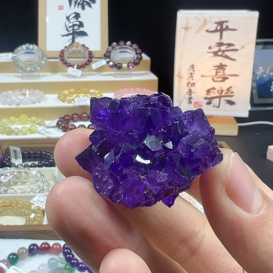水晶手链未镶嵌紫晶花