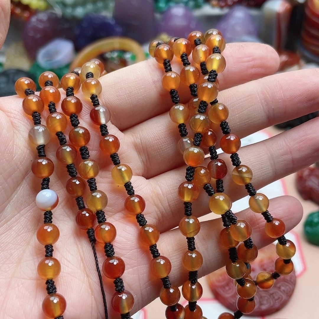 玛瑙/玉髓颈饰合金一****?