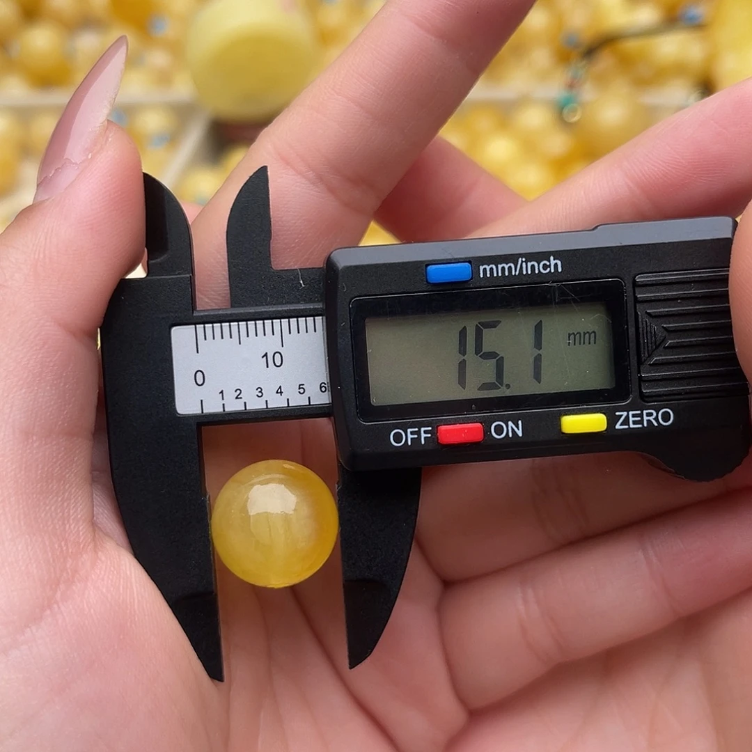 琥珀未镶嵌裸石蜜蜡圆珠梦