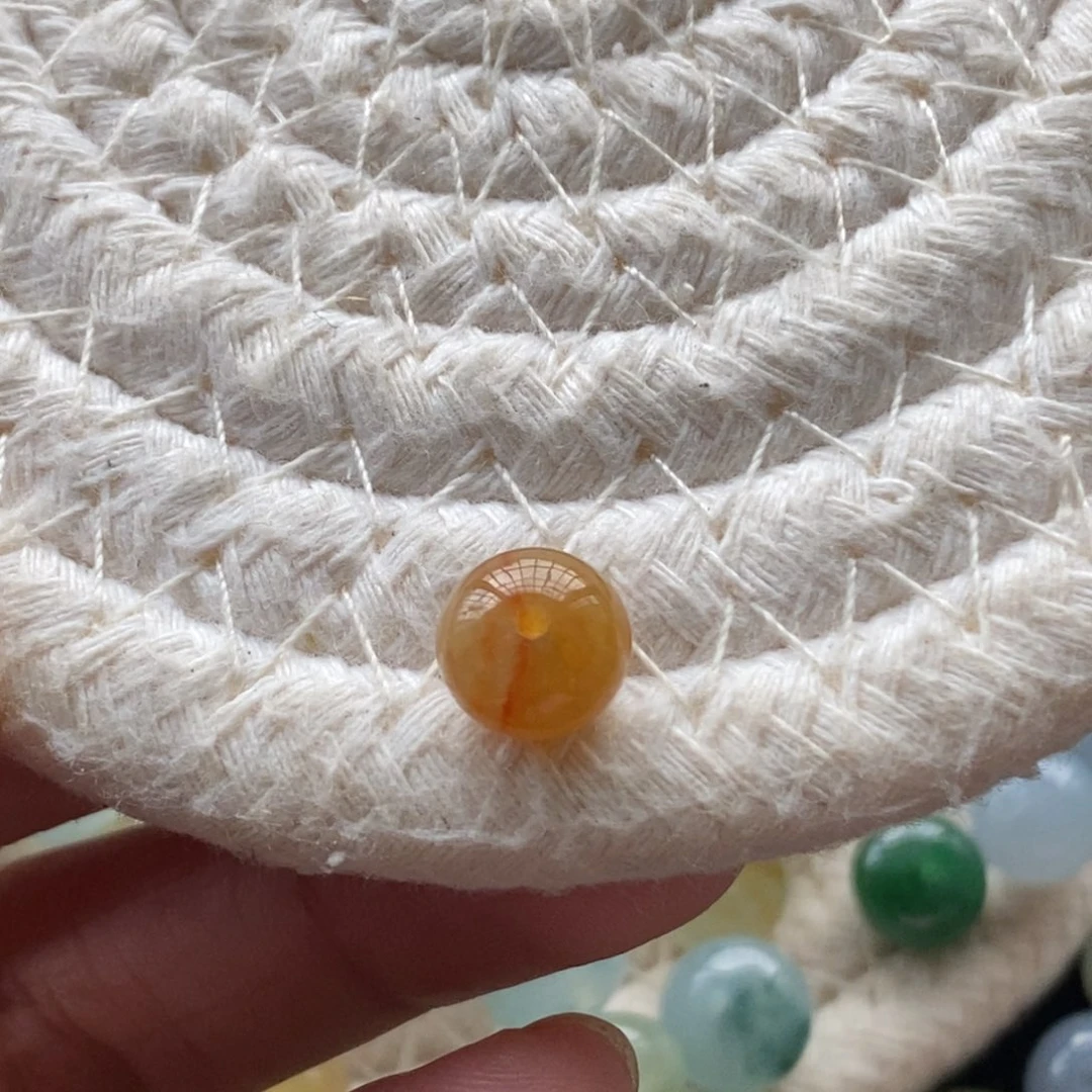 翡翠散珠8.8×6.4天然翡翠A货散珠