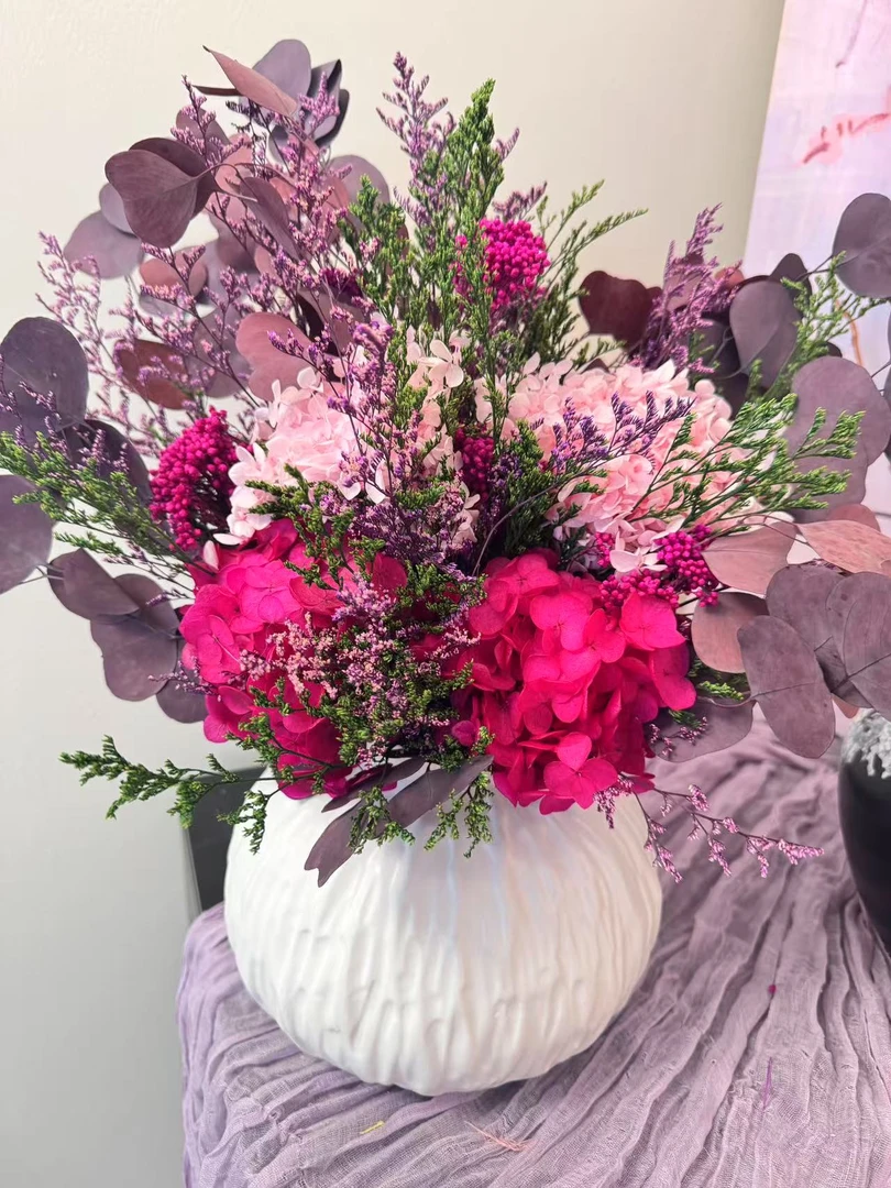 [繁花]永生玫瑰永生花惊喜礼物家居摆件ins风透明相框生日礼物