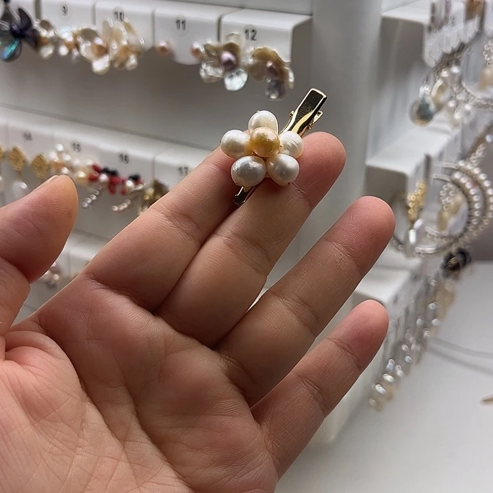 发夹未镶嵌淡水珍珠