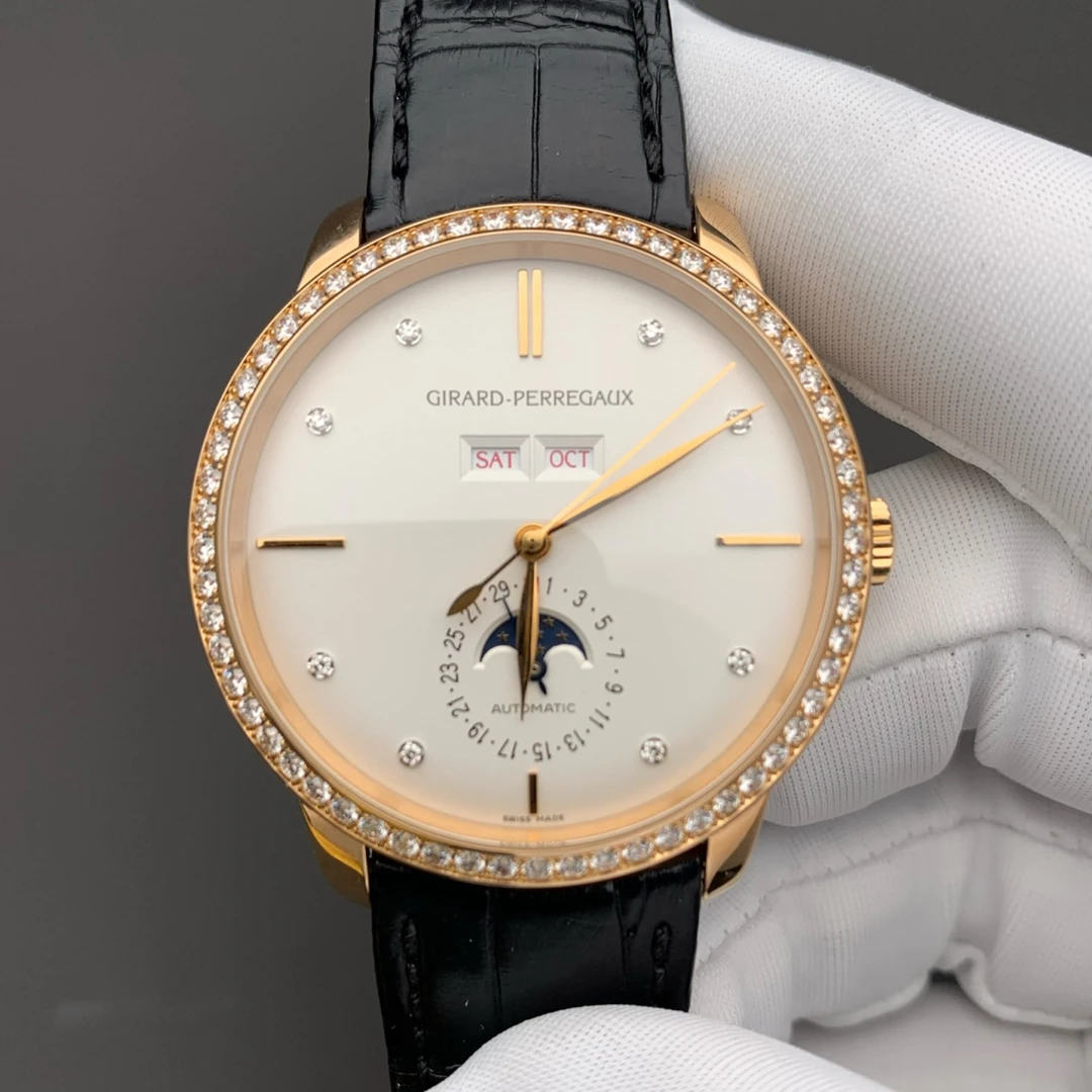 99新 Girard- Perregaux/芝柏表 1966系列40表径原钻｜工价36万8